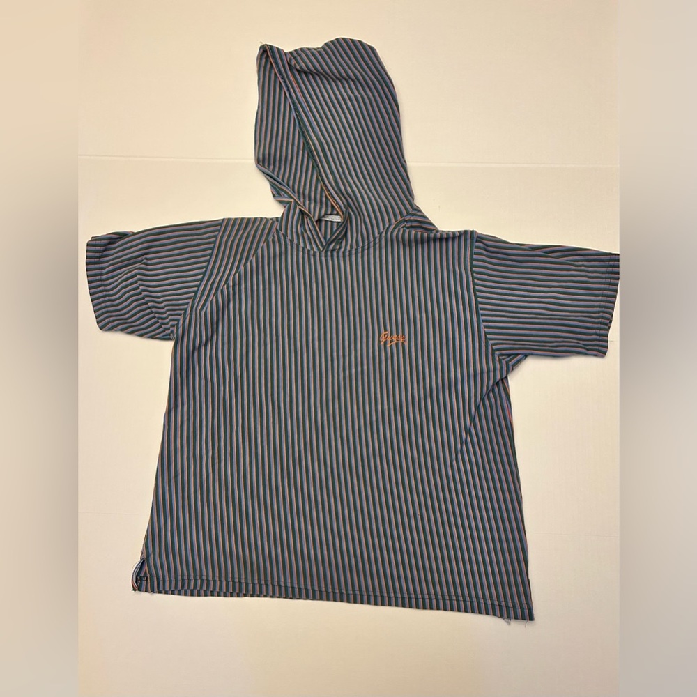 Guess Blue and White Striped Hoodie - Picture 2 of 13